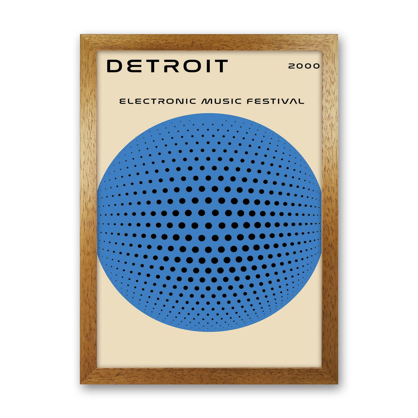 Detroit Electronic Music Festival Art Print by Jason Stanley Oak Grain