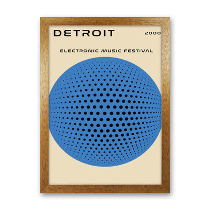 Detroit Electronic Music Festival Art Print by Jason Stanley Oak Grain