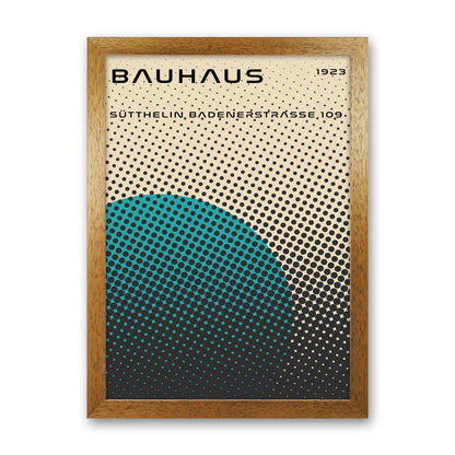Bauhaus Geometric Teal Vibe Art Print by Jason Stanley Oak Grain