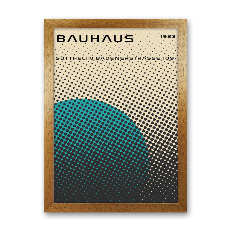 Bauhaus Geometric Teal Vibe Art Print by Jason Stanley Oak Grain