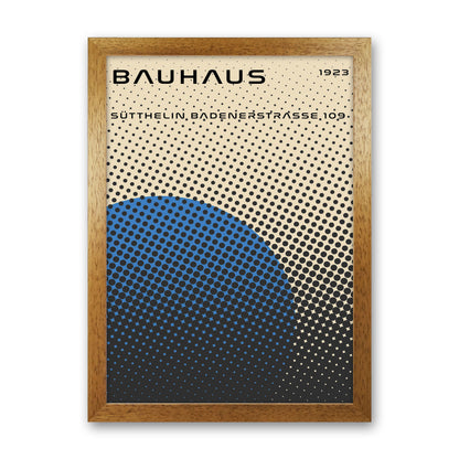 Bauhaus Geometric Blue Vibe Art Print by Jason Stanley Oak Grain