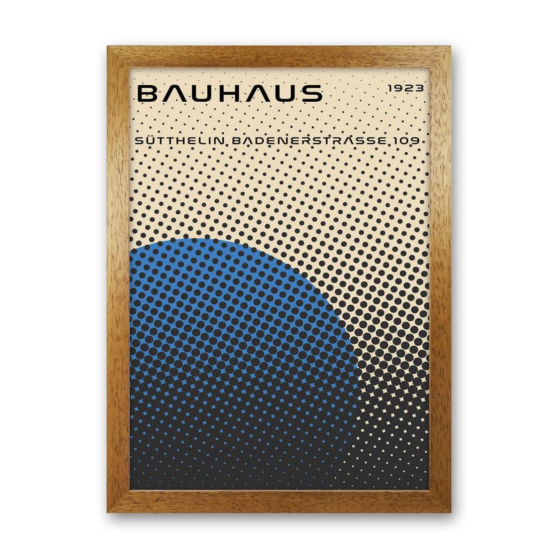 Bauhaus Geometric Blue Vibe Art Print by Jason Stanley Oak Grain