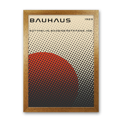Bauhaus Geometric Red Vibe Art Print by Jason Stanley Oak Grain