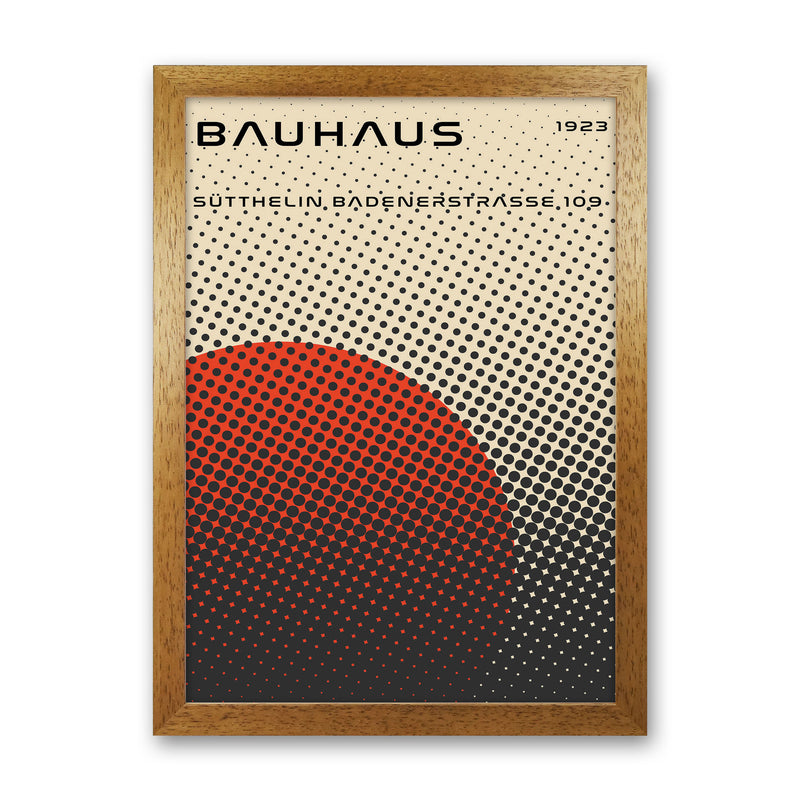 Bauhaus Geometric Red Vibe Art Print by Jason Stanley Oak Grain