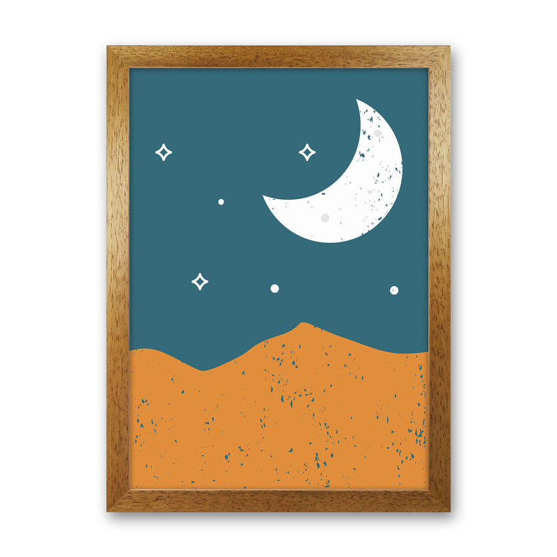 Moonrise Over The Mountain Art Print by Jason Stanley Oak Grain