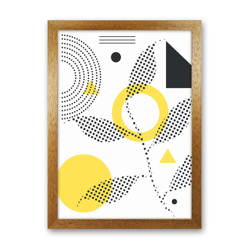Abstract Halftone Shapes 2 Art Print by Jason Stanley Oak Grain