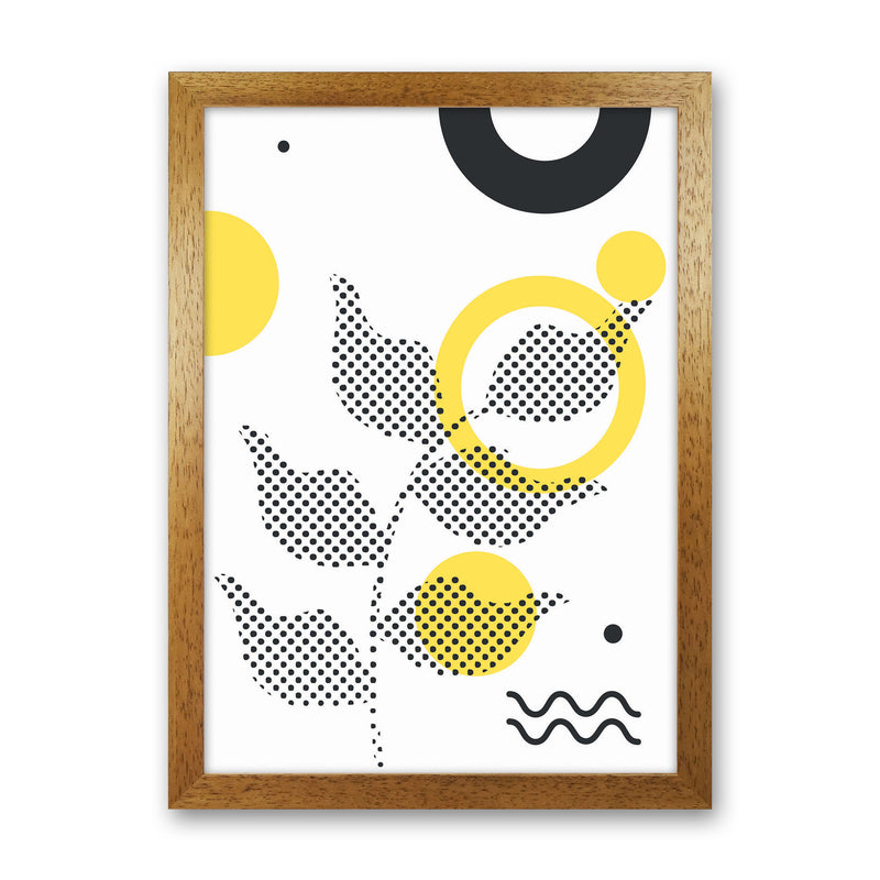 Abstract Halftone Shapes 4 Art Print by Jason Stanley Oak Grain