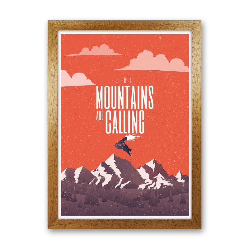 The Mountains Are Calling Art Print by Jason Stanley Oak Grain