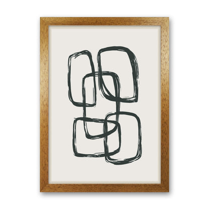 Modern Abstract Shapes 3 Art Print by Jason Stanley Oak Grain