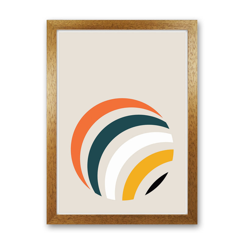 Retro Geometric Circle 1 Art Print by Jason Stanley Oak Grain