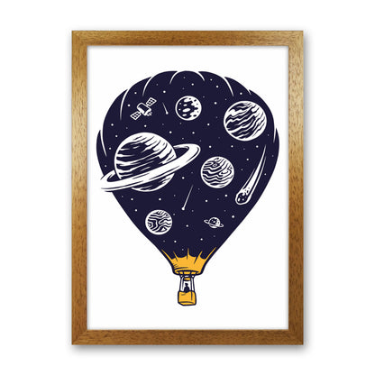 Hot Air Baloon Universe Art Print by Jason Stanley Oak Grain