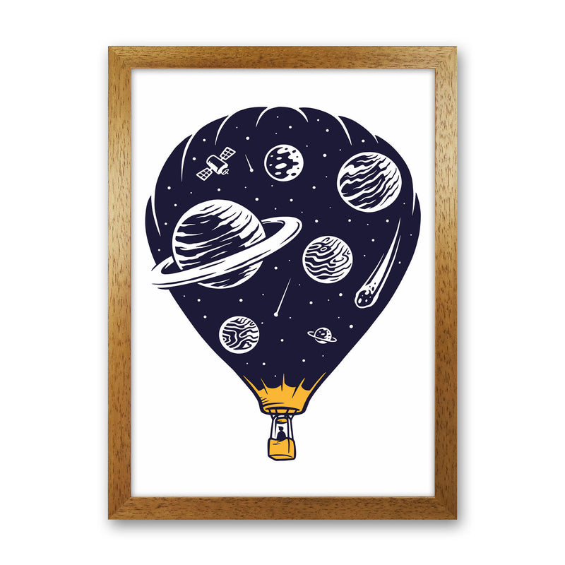 Hot Air Baloon Universe Art Print by Jason Stanley Oak Grain