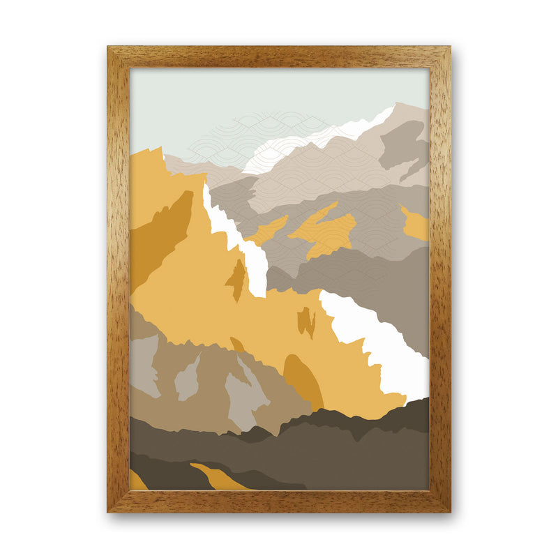Japanese Mountain Scene Art Print by Jason Stanley Oak Grain