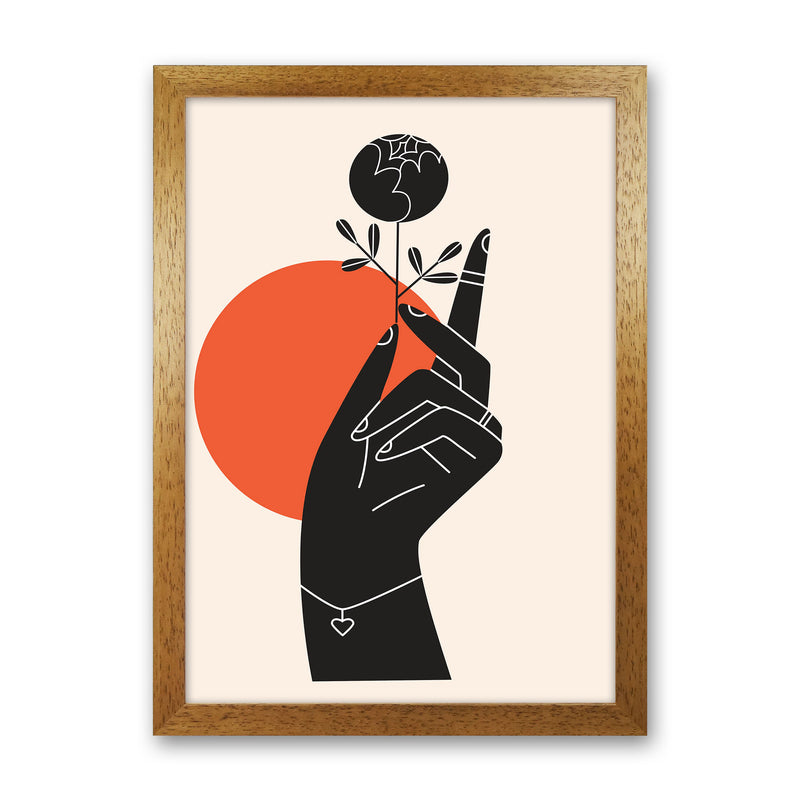 Minimalist Hand Drawing Art Print by Jason Stanley Oak Grain