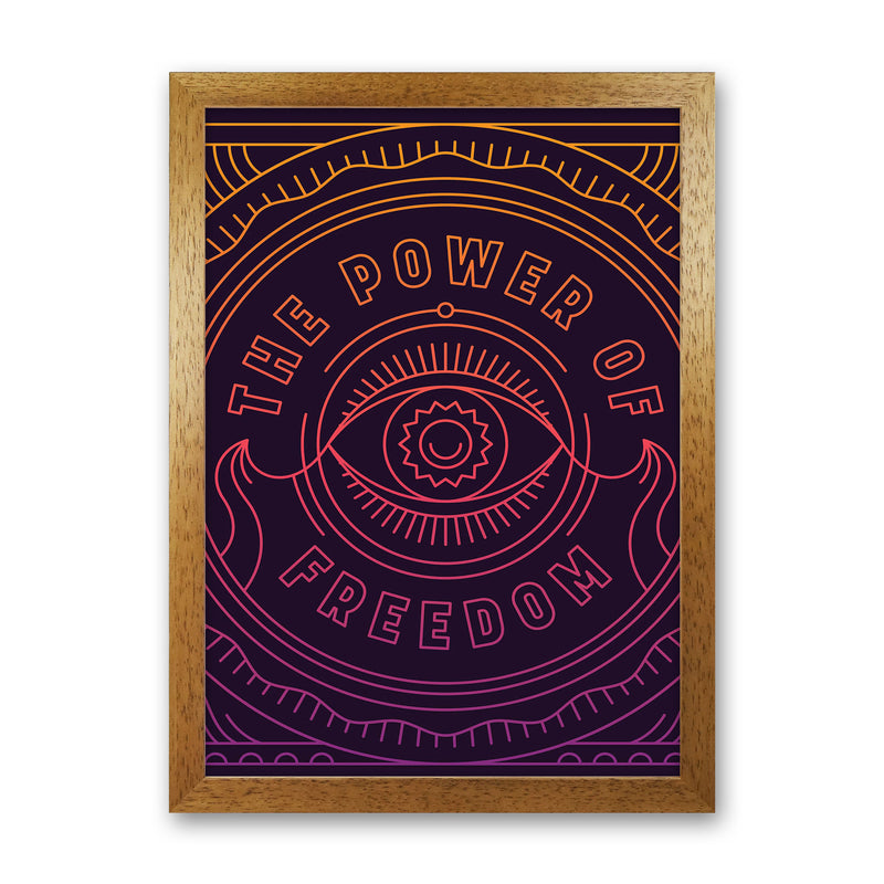 The Power For Freedom!! Art Print by Jason Stanley Oak Grain