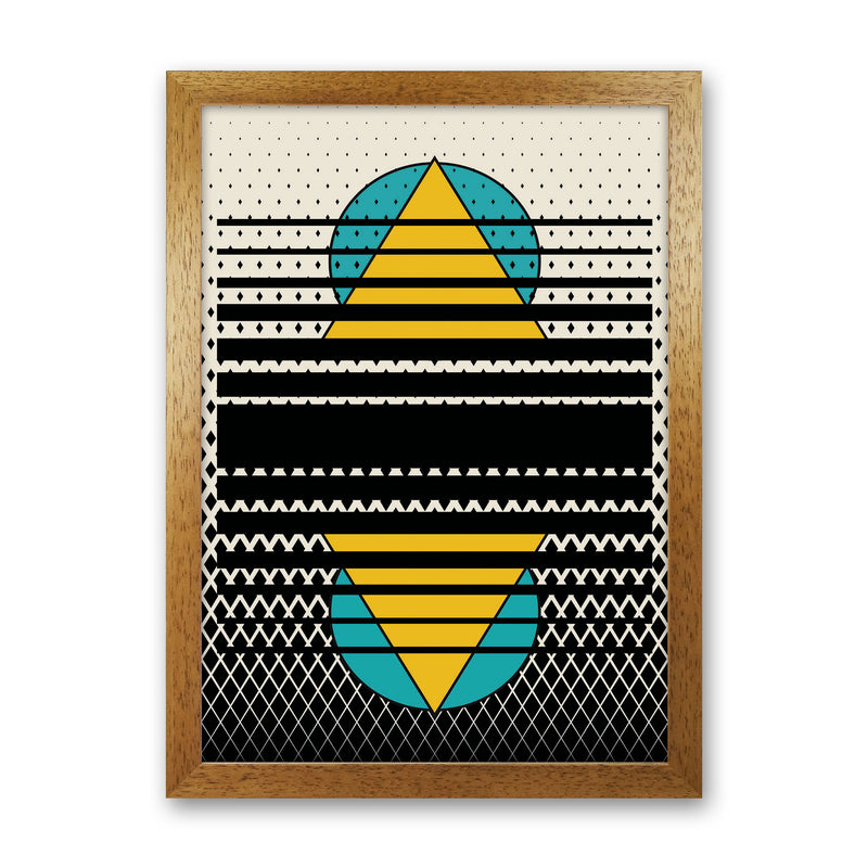 Geometric Suns Pattern Art Print by Jason Stanley Oak Grain