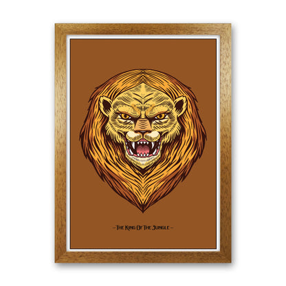 The King Of The Jungle Art Print by Jason Stanley Oak Grain
