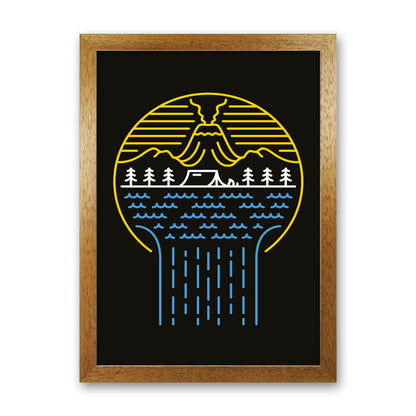 Minimal Nature Vibes Art Print by Jason Stanley Oak Grain