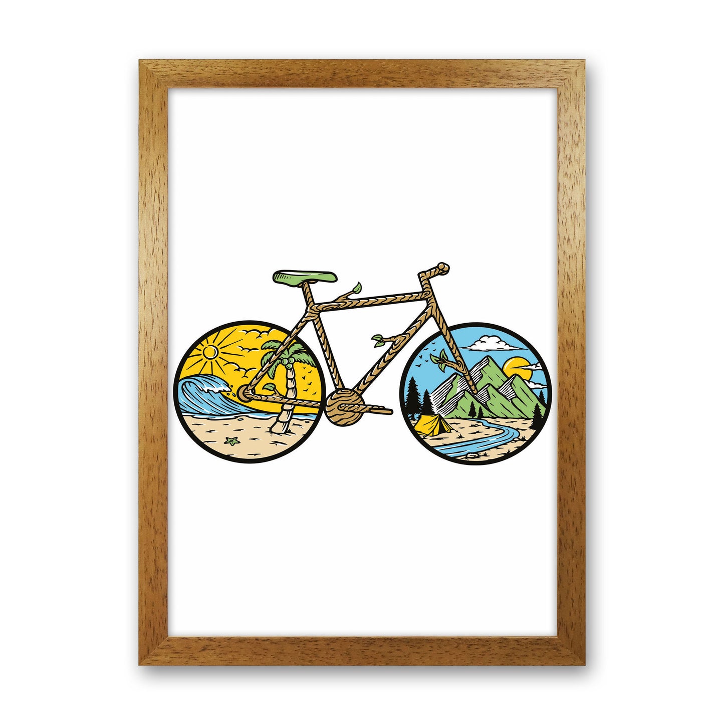 Best Bike Ride Ever Art Print by Jason Stanley Oak Grain