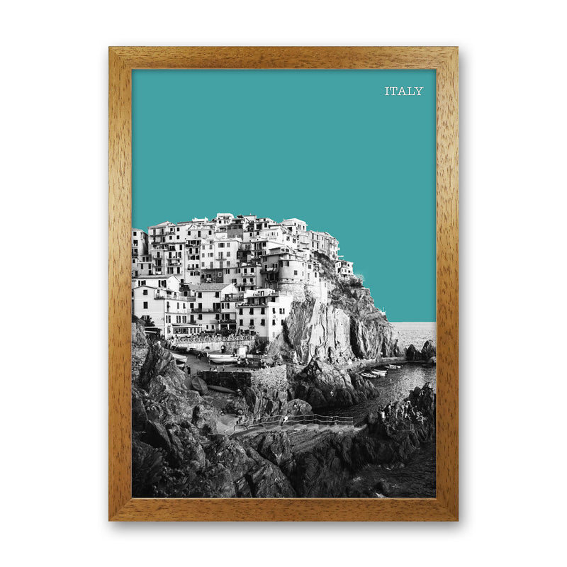 Halftone Italy Blue Art Print by Jason Stanley Oak Grain
