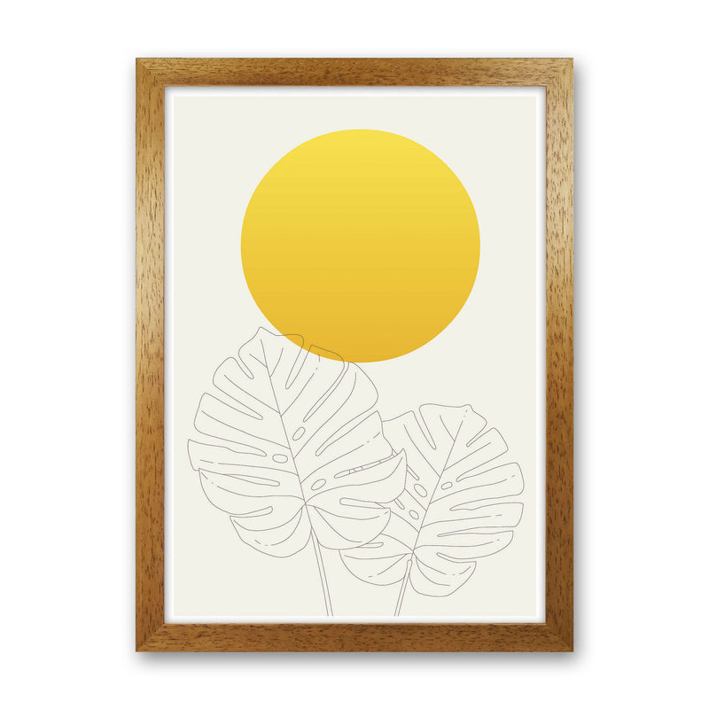 Botanical Yellow 1 Art Print by Jason Stanley Oak Grain