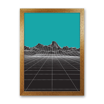 Line Mountains #3 Art Print by Jason Stanley Oak Grain
