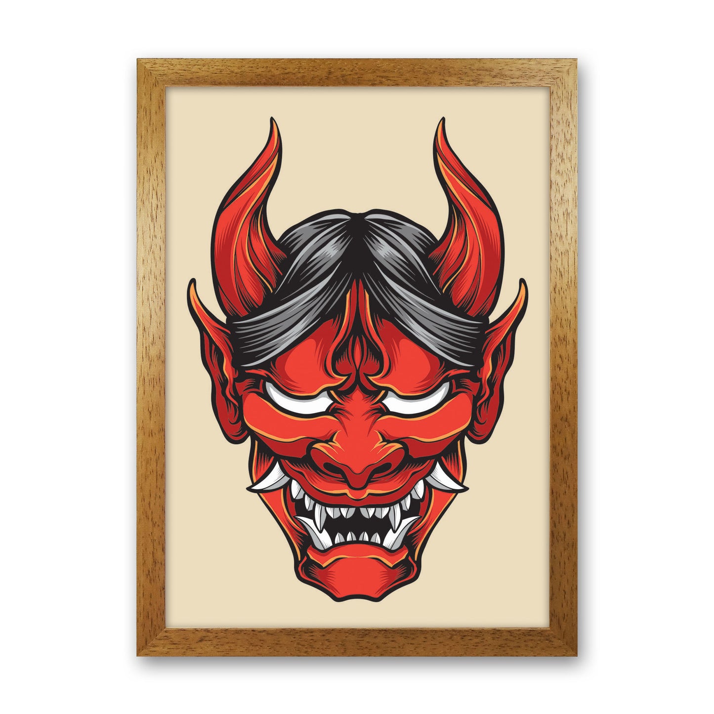 Japanese Folklore Art Print by Jason Stanley Oak Grain
