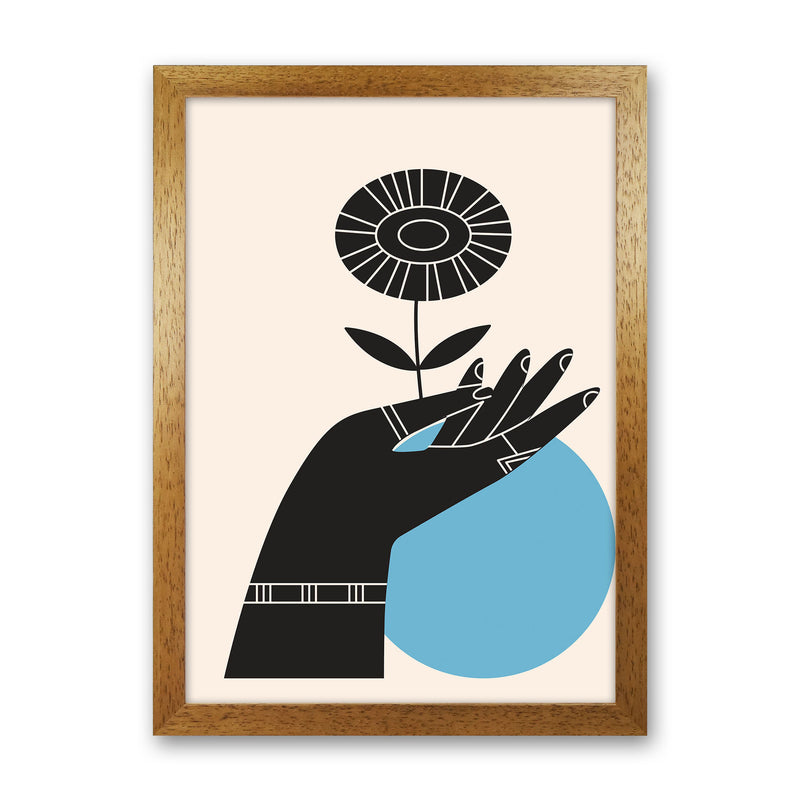 Abstract Hand III Art Print by Jason Stanley Oak Grain