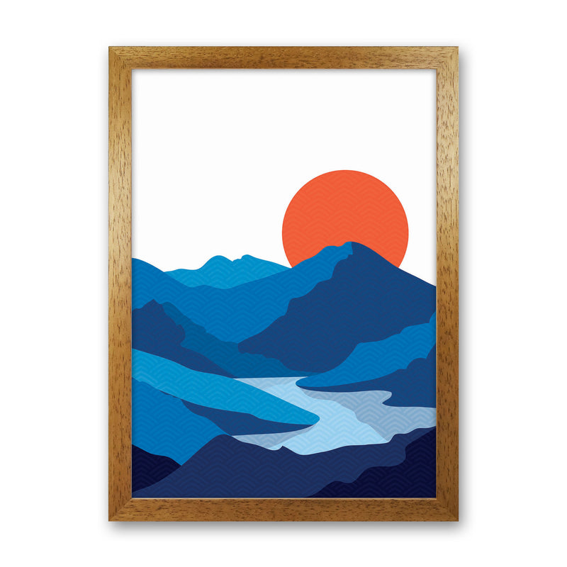 Japanese Mountain Art Print by Jason Stanley Oak Grain