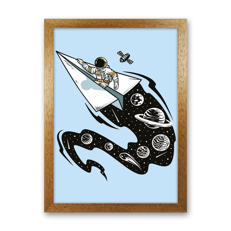 Flying Thru Space Art Print by Jason Stanley Oak Grain