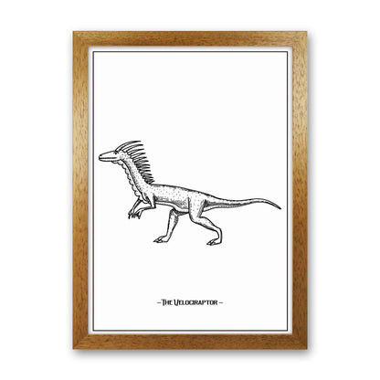 The Velociraptor Art Print by Jason Stanley Oak Grain