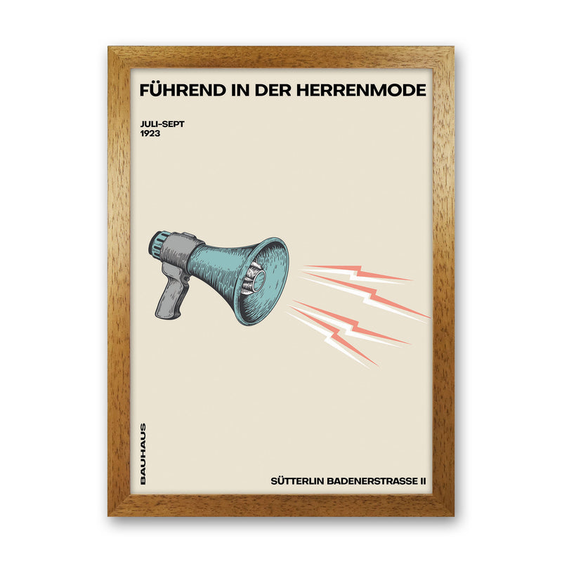 Bauhaus Megaphone Art Print by Jason Stanley Oak Grain