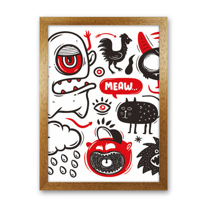 This Is A Doodle Art Print by Jason Stanley Oak Grain