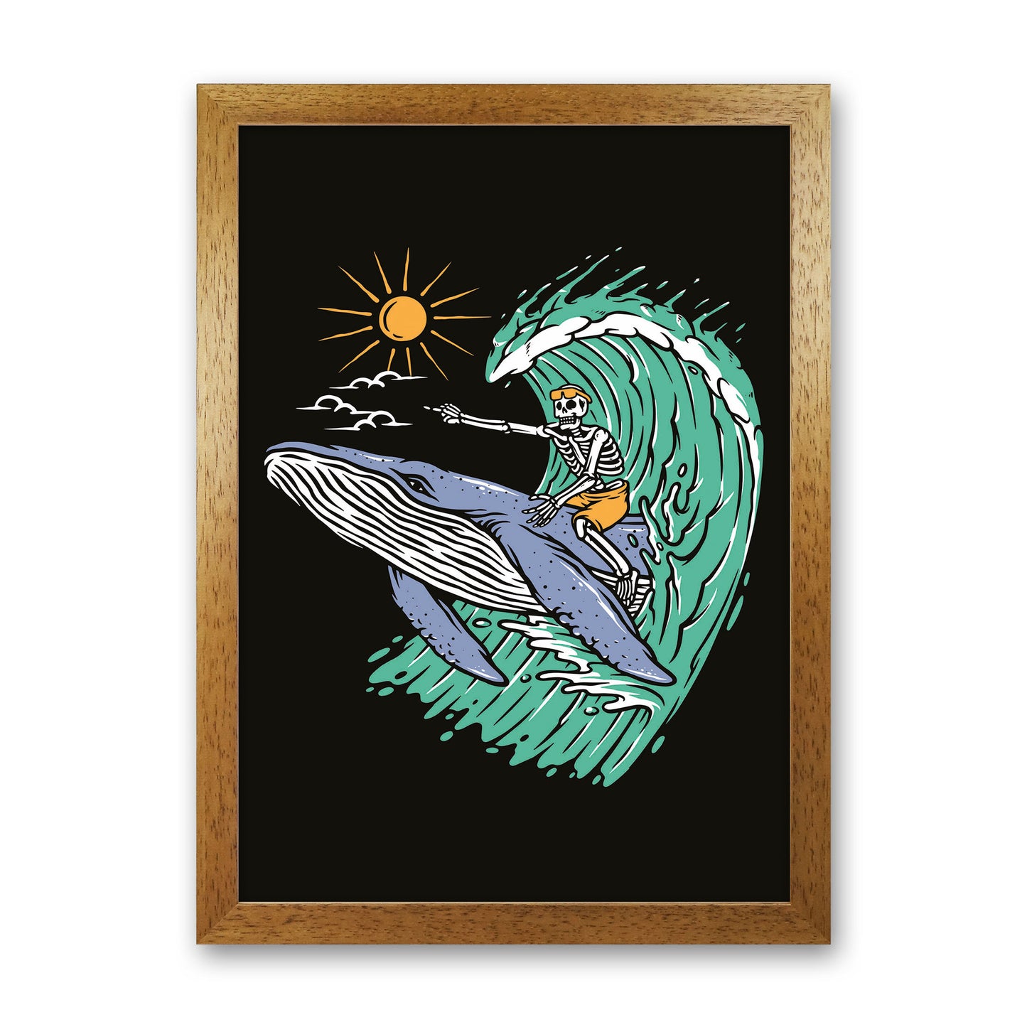 Going Straight! Art Print by Jason Stanley Oak Grain