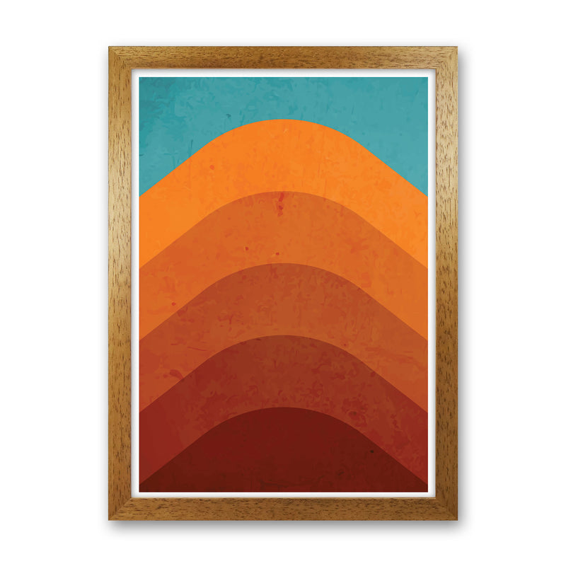 Orange Mountain Art Print by Jason Stanley Oak Grain