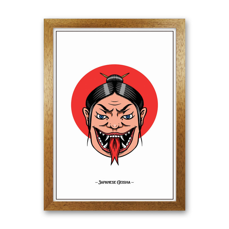 Japanese Geisha Art Print by Jason Stanley Oak Grain