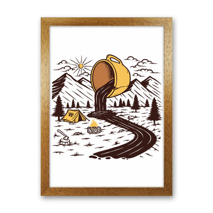 Coffee Is Life Art Print by Jason Stanley Oak Grain