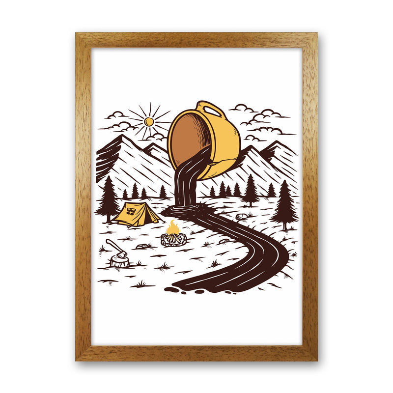 Coffee Is Life Art Print by Jason Stanley Oak Grain