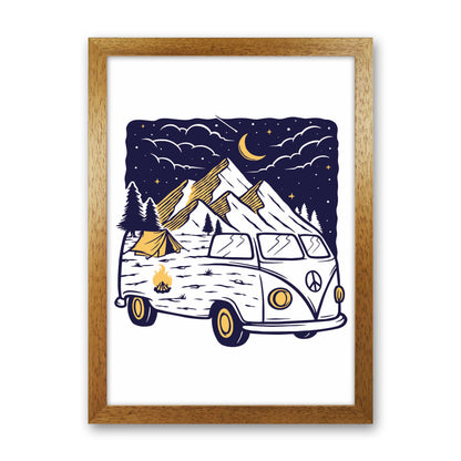 Camping Is Fun Art Print by Jason Stanley Oak Grain