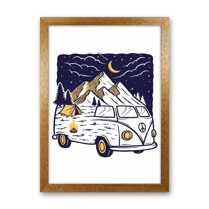 Camping Is Fun Art Print by Jason Stanley Oak Grain