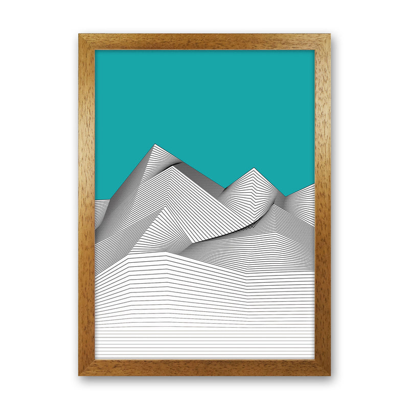 Blue Mountain Art Print by Jason Stanley Oak Grain