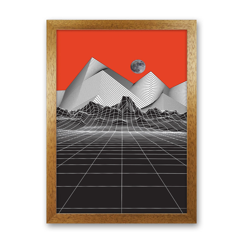 Moon Rise Red Art Print by Jason Stanley Oak Grain