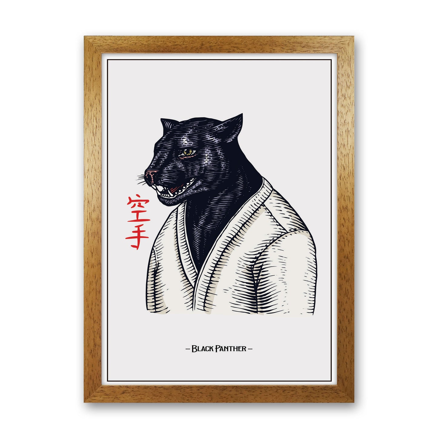 Black Panther Art Print by Jason Stanley Oak Grain