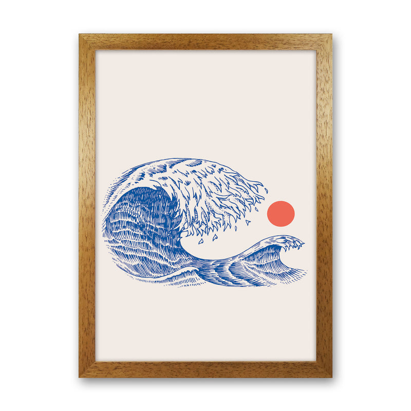 The Wave II Art Print by Jason Stanley Oak Grain