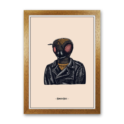Biker Bee Art Print by Jason Stanley Oak Grain