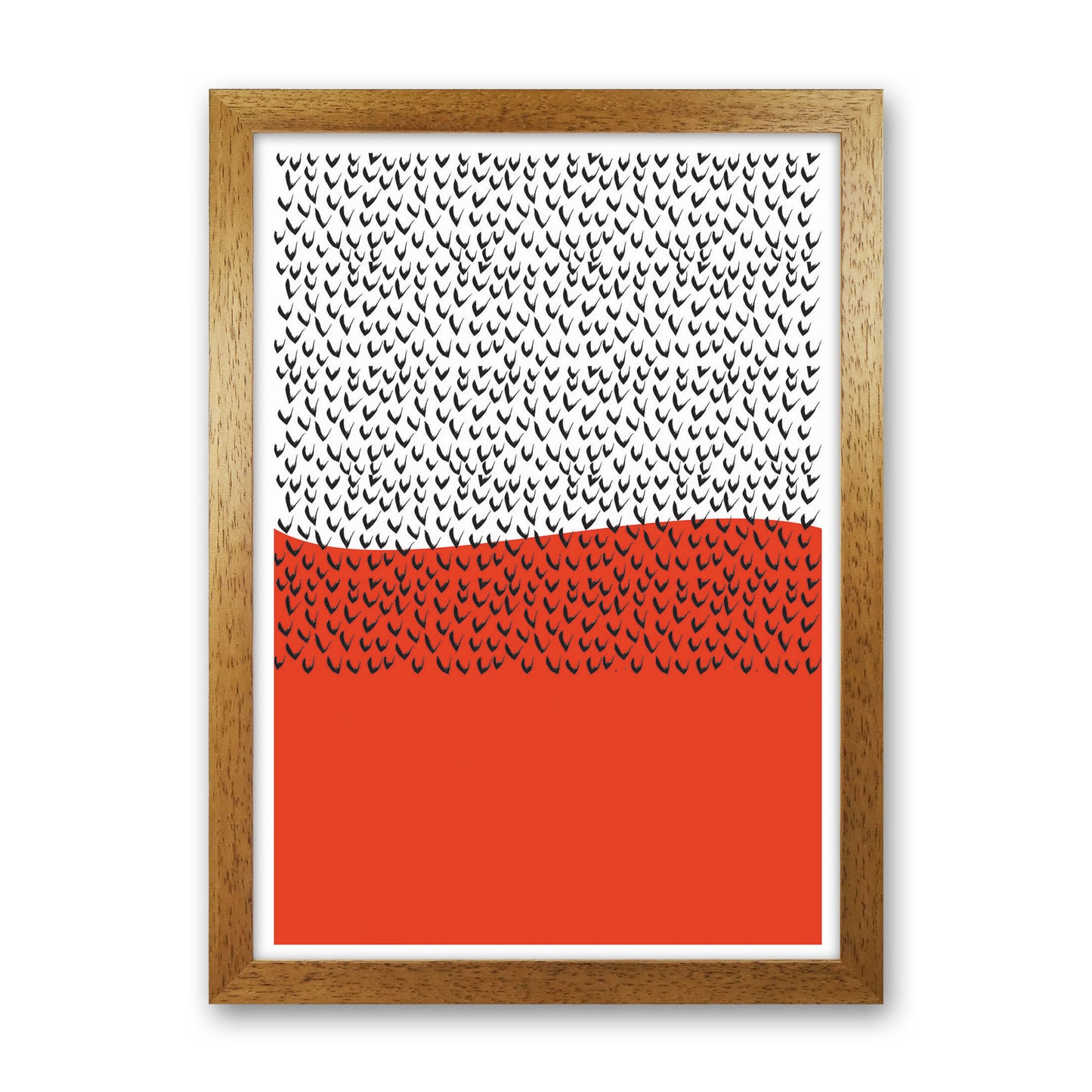 Red Vibe Art Print by Jason Stanley Oak Grain