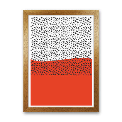 Red Vibe Art Print by Jason Stanley Oak Grain