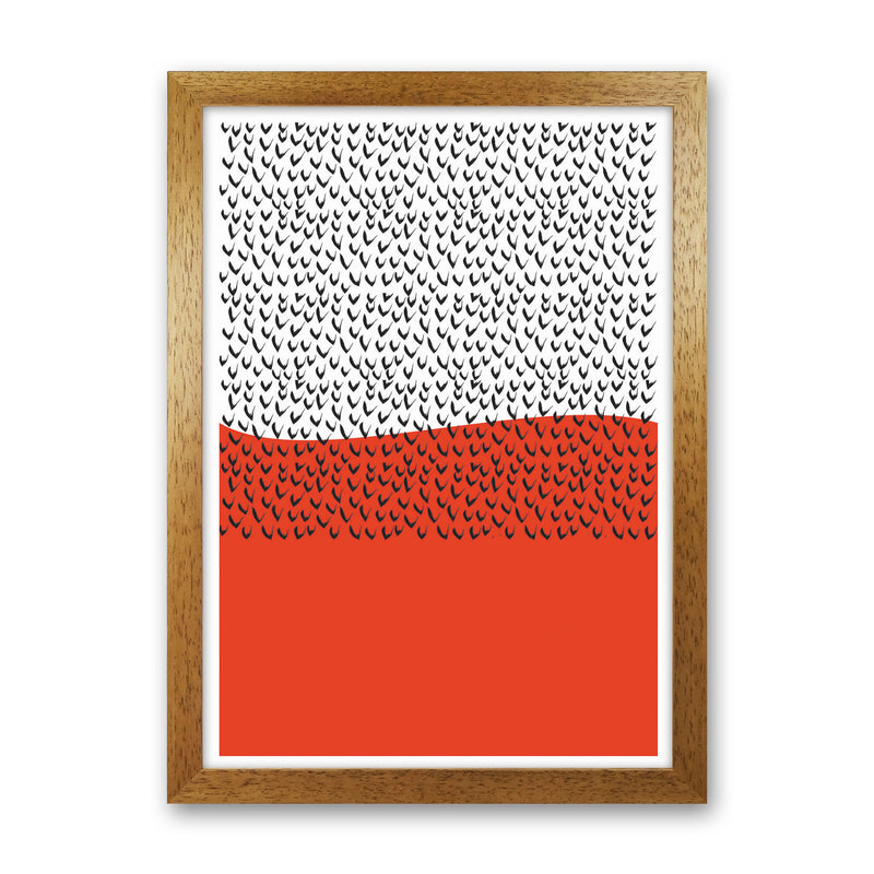 Red Vibe Art Print by Jason Stanley Oak Grain