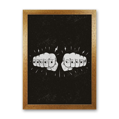 Fight Club Art Print by Jason Stanley Oak Grain