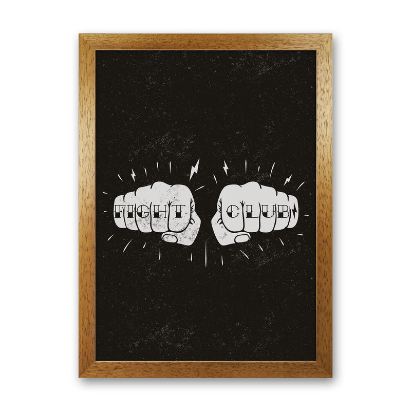 Fight Club Art Print by Jason Stanley Oak Grain